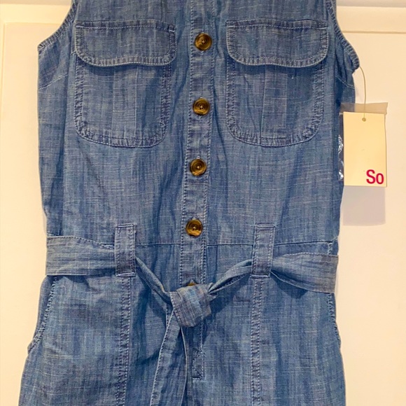 SO Sleeveless Belted Romper - Picture 5 of 12